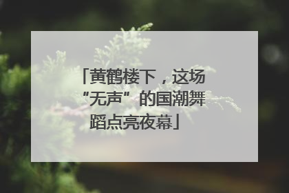 黄鹤楼下，这场“无声”的国潮舞蹈点亮夜幕