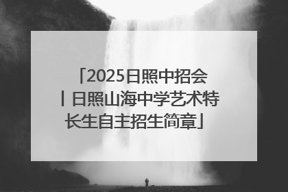 2025日照中招会丨日照山海中学艺术特长生自主招生简章
