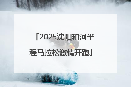 2025沈阳和河半程马拉松激情开跑