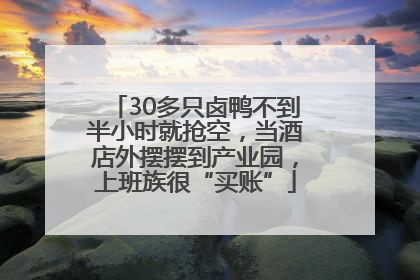 30多只卤鸭不到半小时就抢空，当酒店外摆摆到产业园，上班族很“买账”