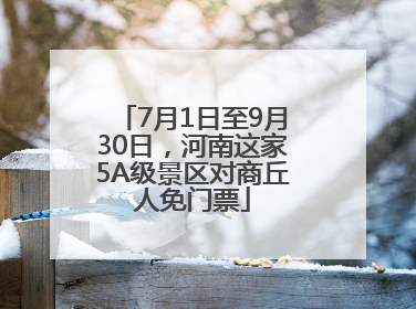 7月1日至9月30日，河南这家5A级景区对商丘人免门票