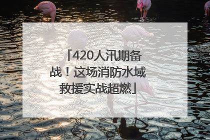 420人汛期备战！这场消防水域救援实战超燃